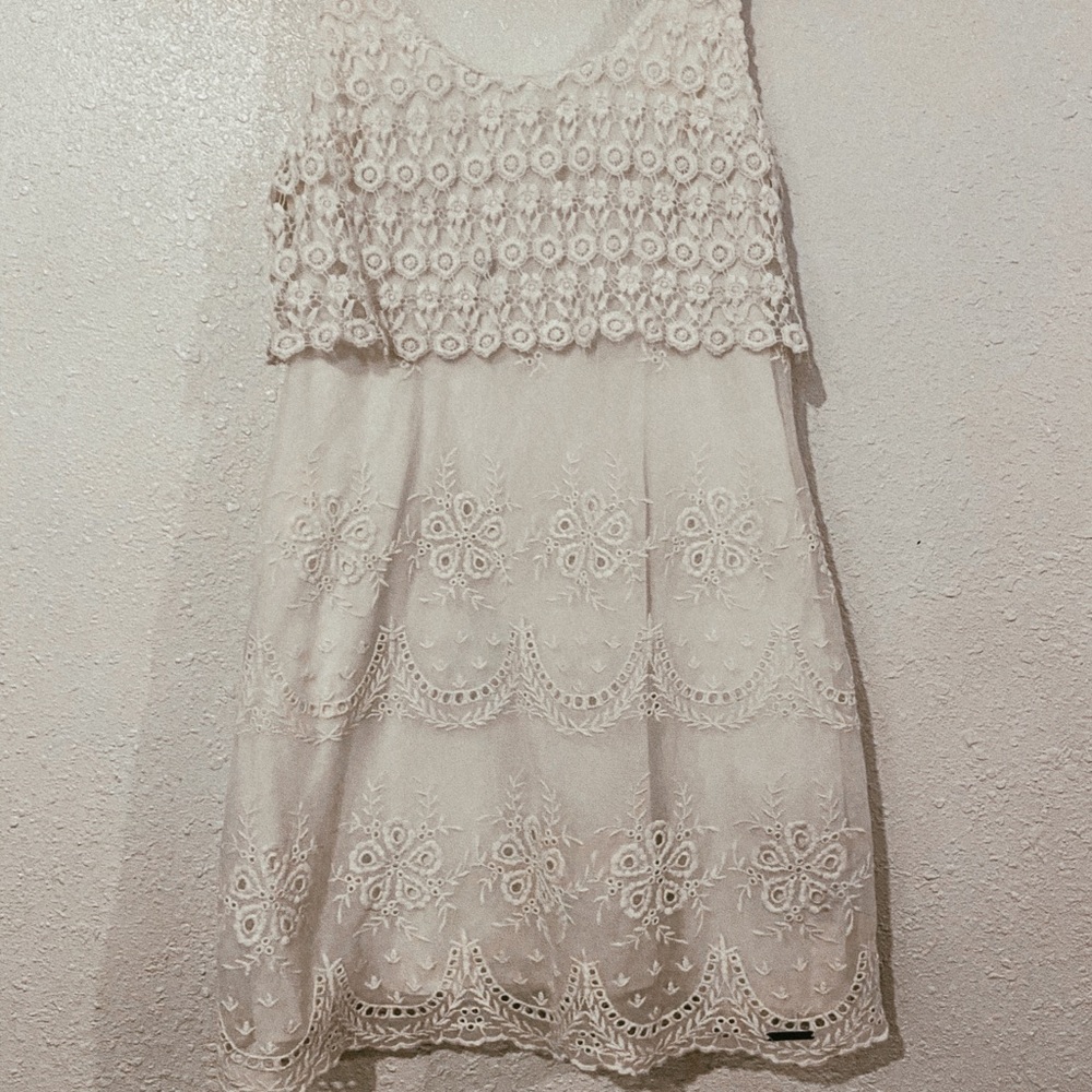 a&f white dress